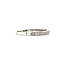White gold row ring with diamond 14 crt * new