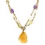 Goldkette mit Edelsteinen von Elaine Firenze 14 kt