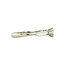 White gold solitaire ring with diamond 14 kt