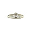 White gold solitaire ring with diamond 14 kt