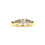 Gouden ring met parel en diamant 14 krt