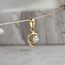 Gouden hanger met diamant 18 krt