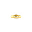 Bicolour gold solitaire ring with diamond 18 kt* new