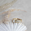 Gouden ring met diamant 18 krt