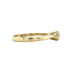 Gouden solitair ring met zirkonia 14 krt