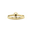 Gouden solitair ring met zirkonia 14 krt