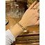Gold Figaro bracelet 23 cm 14 kt