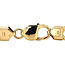 Gold Figaro bracelet 23 cm 14 kt