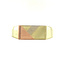 Tricolor gold men's ring 14 crt