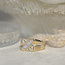 Gouden heren ring met diamant 18 krt