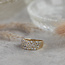 Gouden ring met zirkonia 18 krt