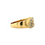 Gold ring with zirconia 18 crt