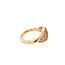 Rosegouden ring met diamant 14 krt* nieuw