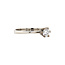 White gold solitaire ring with diamond 14 crt