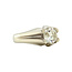 White gold ring with diamond 14 kt