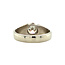 Weißgoldener Ring mit Diamant 14 kt