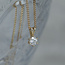 Gouden collier met diamant hanger 14 karaat