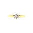 Golden solitaire ring with diamond 14 kt* new