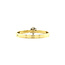 Golden solitaire ring with diamond 14 kt* new