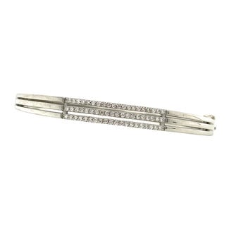 Witgouden bangle diamant