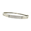 Witgouden bangle met diamant 14 karaat