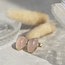Ear studs with rose quartz 9 krt