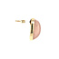 Ear studs with rose quartz 9 krt