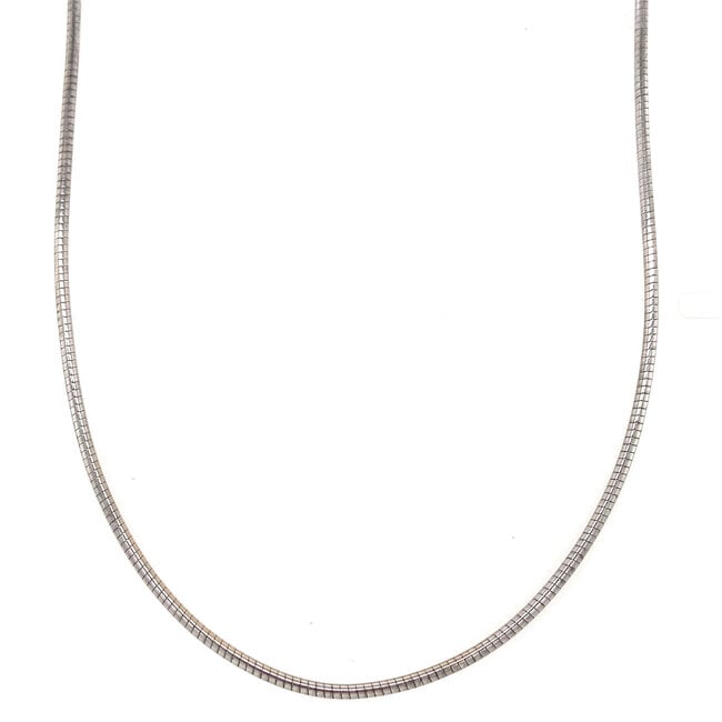 White gold bangle 42 cm 18 kt