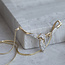 Goldener Choker mit Diamant 14 kt