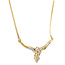 Gouden choker met diamant 14 karaat