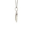 White gold heart pendant with diamond 18 kt