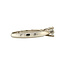 White gold solitaire ring with diamond 14 kt