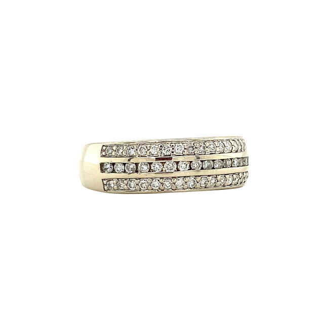 Gold ring with diamond 14 kt