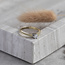 Gold solitaire ring with diamond 14 crt
