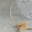 Goldene Omega-Halskette, zweifarbig, 42 cm, 14 Karat