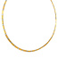 Goldene Omega-Halskette, zweifarbig, 42 cm, 14 Karat