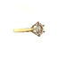 Golden solitaire ring with diamond 1.05ct. 14 kt