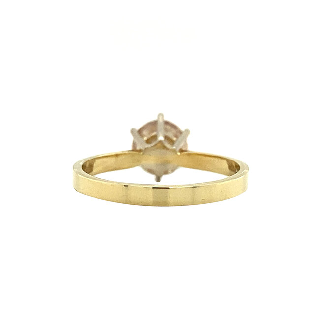 Gouden solitair ring met diamant 1.05ct. 14 karaat