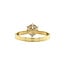 Golden solitaire ring with diamond 1.05ct. 14 kt