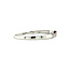 White gold hammered ring with diamond 14 kt* new