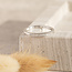 White gold ring with diamond from Diamonde 14 kt
