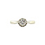 White gold solitaire ring with diamond 18 kt