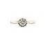 Witgouden solitair ring met diamant 18 karaat