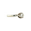 White gold solitaire ring with diamond 18 kt