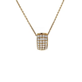Gouden hanger met diamant 18 krt