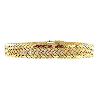 Gouden armband 19.5 cm 14 krt