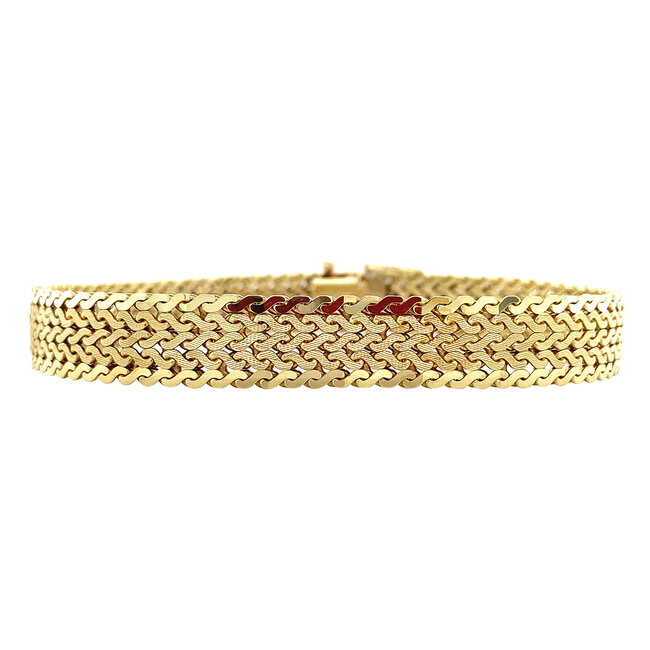 Gold bracelet 19.5 cm 14 kt