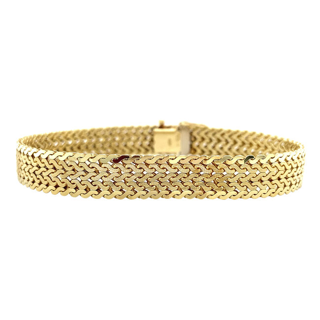 Gouden armband 19.5 cm 14 krt
