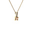 Gouden hanger met glas en zirkonia 14 krt