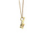 Gouden hanger met glas en zirkonia 14 krt
